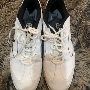 NIKE GOLF SHOES, Course Air Challenge Sport, Men's 13, White/Black